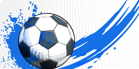 high quality isolated soccer ball.  Illustration