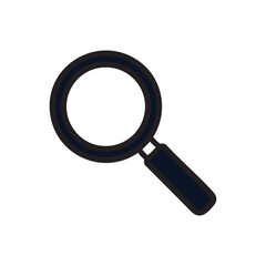 Magnifying Glass Illustration: An overhead view of a classic magnifying glass, perfect for illustrating concepts of search, exploration, and investigation.
