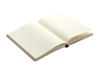book with plain neutral colored cover standing, side view, white background,
