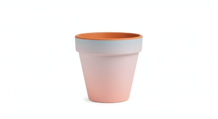 Pink Ceramic Flowerpot With Terracotta Rim A Beautiful And Practical Choice For Your Plants