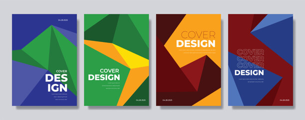 a4 flyer template abstract cover business background