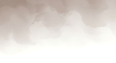 Obraz premium Abstract background with a soft, brown watercolor texture fading to white. A gentle, neutral, and minimalist design with copy space. 