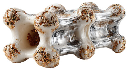 Fototapeta premium Cervical Vertebrae Model: An detailed view of model of cervical vertebrae, designed to exhibit the delicate architecture of the neck structure.