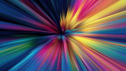 Obraz premium Vibrant abstract background with colorful streaks radiating outward creating a dynamic and energetic visual effect perfect for creative design projects