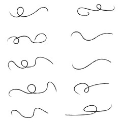 grungy paint brush strokes collection. Vintage Chinese brushstrokes collection. Straight long hand drawn stripes background. Abstract black ink grungy lines, borders, emphasis underlines