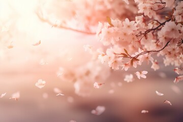 Fototapeta premium pink cherry blossom