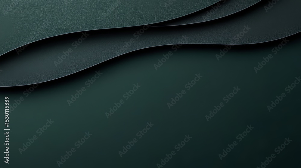 Poster Dark blue background with a wave pattern. The background is made of paper and has a shiny, metallic look