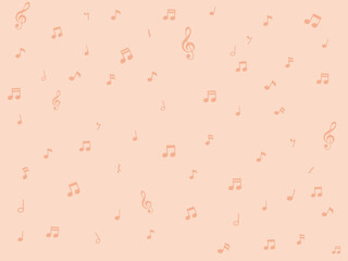 音符と音楽記号の壁紙
