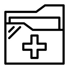 Obraz premium medical records icon
