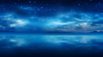 Naklejka premium night sky with clouds