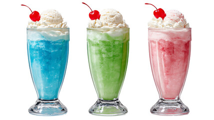 3種のクリームソーダ