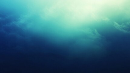 Obraz premium Gradient transition in teal and navy evoking serene depths and radiance