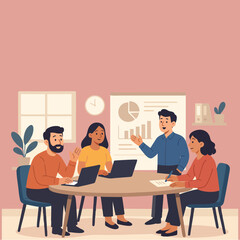 meeting team illustration.eps