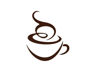 Vector Coffee Cup Icon Template