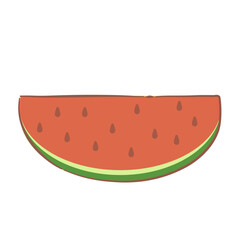 watermelon slice vector illustration