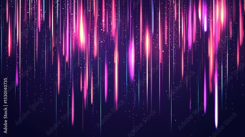 Poster purple background with a purple line that is in the middle of the background.
