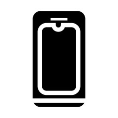 cellphone glyph icon vector