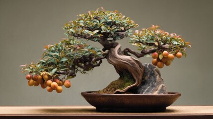 Beautiful bonsai tree display