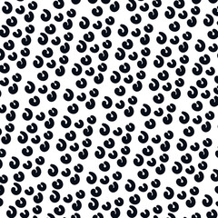 Texture in the form of repeating rounded greasy spots or curved stripes