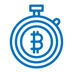 bitcoin stopwatch icon
