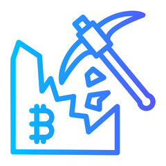 Crypto Mining Pickaxe icon
