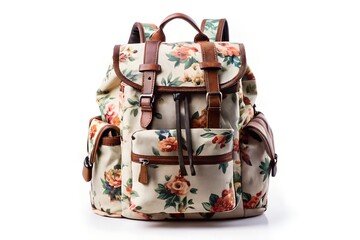 Floral backpack with stylish design for everyday lifestyle and travel essentials