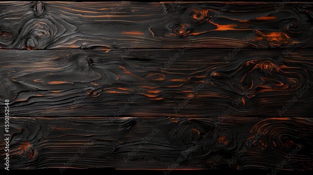 Poster the image is of a wooden surface with a black and brown color scheme. the wood appears to be weather