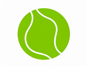 tennis ball clip art, isolated on a white background.