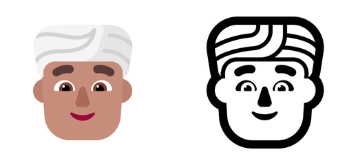 Man Light Skin Face Emoji