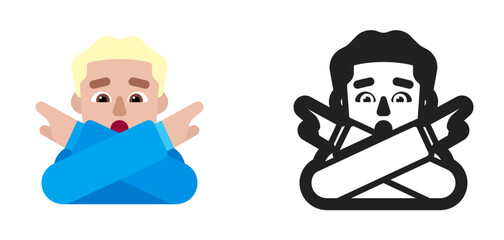 Person Blue Shirt Light Skin Emoji