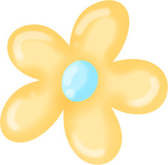 cute yellow flower 