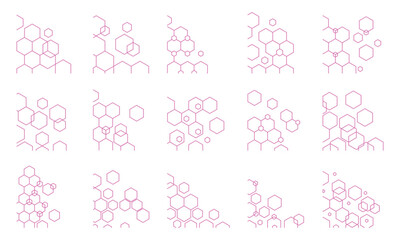 Hexagon Outline Corner