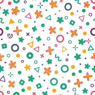 Playful geometric pattern