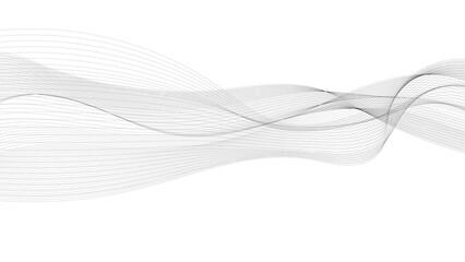 Smooth Flowing Lines White Background