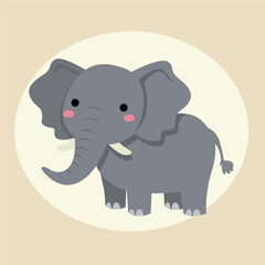 vector illustration of an elephant