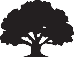 Obraz premium Tree silhouette Vector | Minimalist & Trendy Tree Silhouette Design | Unique & Stylish Tree Artwork for Vector design