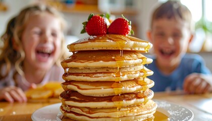 Pancake Tower Challenge, Animated Children