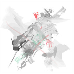 Illustration of Beautiful Contemporary Abstract Painting.