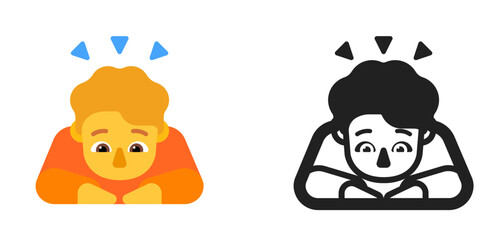 Person Bowing Orange