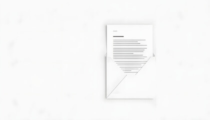 Professional business document and sleek envelope mockup design, low-poly. with white shades