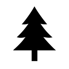 Pine tree silhouette . Tree pine vector illustration on withe background