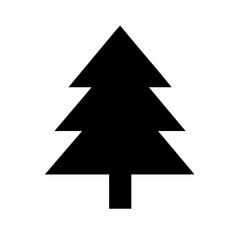 Pine tree silhouette . Tree pine vector illustration on withe background