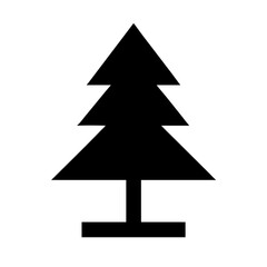 Pine tree silhouette . Tree pine vector illustration on withe background