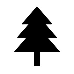 Pine tree silhouette . Tree pine vector illustration on withe background