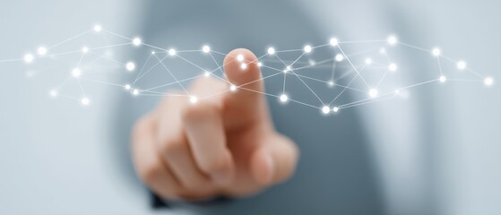 Interactive technology engagement in modern business settings digital connection professional environment focused perspective