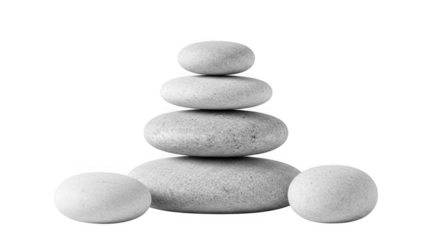 Zen Stones PNG Photo for Meditation Serenity and Well Being