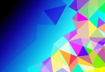Vibrant geometric shapes form an abstract colorful background ideal for digital wallpaper,  vector,  graphic