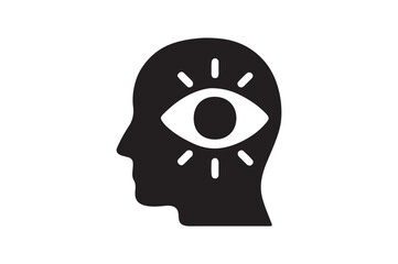 Insight Shape silhouette vector with white background