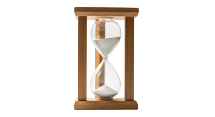 Transparent PNG of Sand Timer for Countdown and Deadline Metaphor