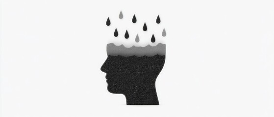 Mental health awareness global illustration abstract conceptual emotional impact